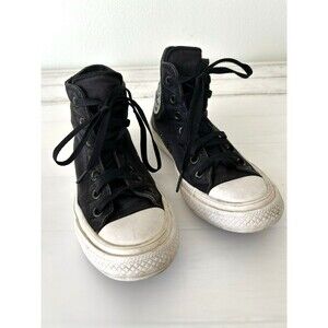 Converse Chuck Taylor II HI Top Black/White Women's 7 Men's 5 w/Lunarlon